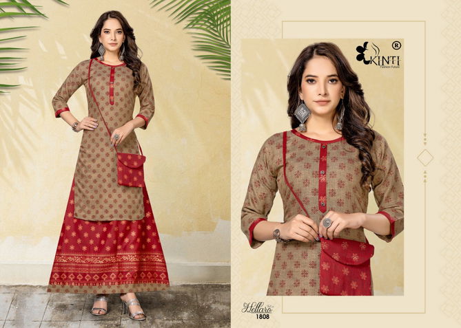 Kinti Hellaro 18 Ethnic Wear Wholesale Kurti With Bottom Catalog
